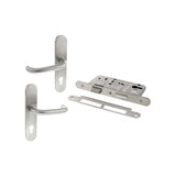 Quality image of Atlantic DIN Radius Euro Profile Escape Sashlock Double Throw with RTD lever 60mm backset - Satin Stainless Steel | Sku. alkdinrescs60sss | available from Trade Door Handles.