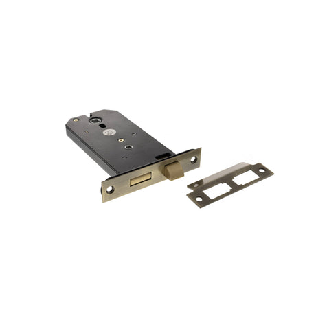 Quality image of Atlantic Horizontal Bathroom Sashlock 6" - Antique Brass | Sku. alkhzbab | available from Trade Door Handles.