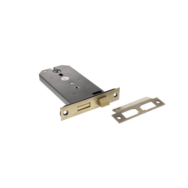 Quality image of Atlantic Horizontal Bathroom Sashlock 6" - Matt Antique Brass | Sku. alkhzbmab | available from Trade Door Handles.