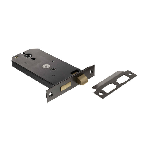 Quality image of Atlantic Horizontal Bathroom Sashlock 6" - Matt Gun Metal | Sku. alkhzbmbn | available from Trade Door Handles.