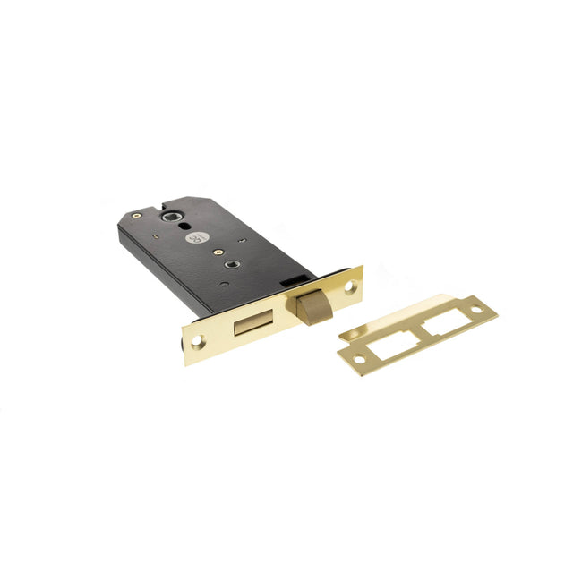 Quality image of Atlantic Horizontal Bathroom Sashlock 6" - Polished Brass | Sku. alkhzbpb | available from Trade Door Handles.
