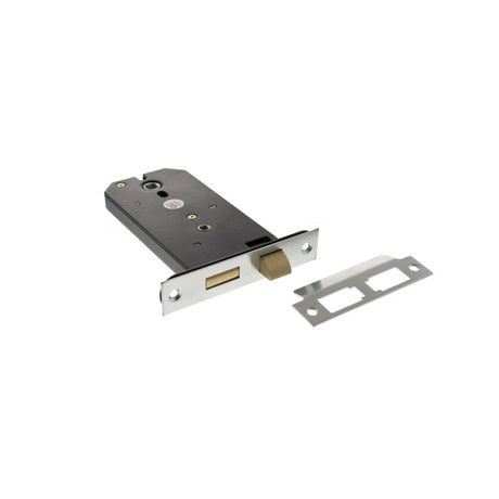 Quality image of Atlantic Horizontal Bathroom Sashlock 6" - Satin Chrome | Sku. alkhzbsc | available from Trade Door Handles.