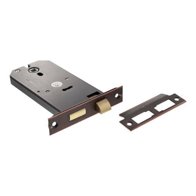 Quality image of Atlantic Horizontal 3 Lever Sashlock 6" - Antique Copper | Sku. alkhzsac | available from Trade Door Handles.