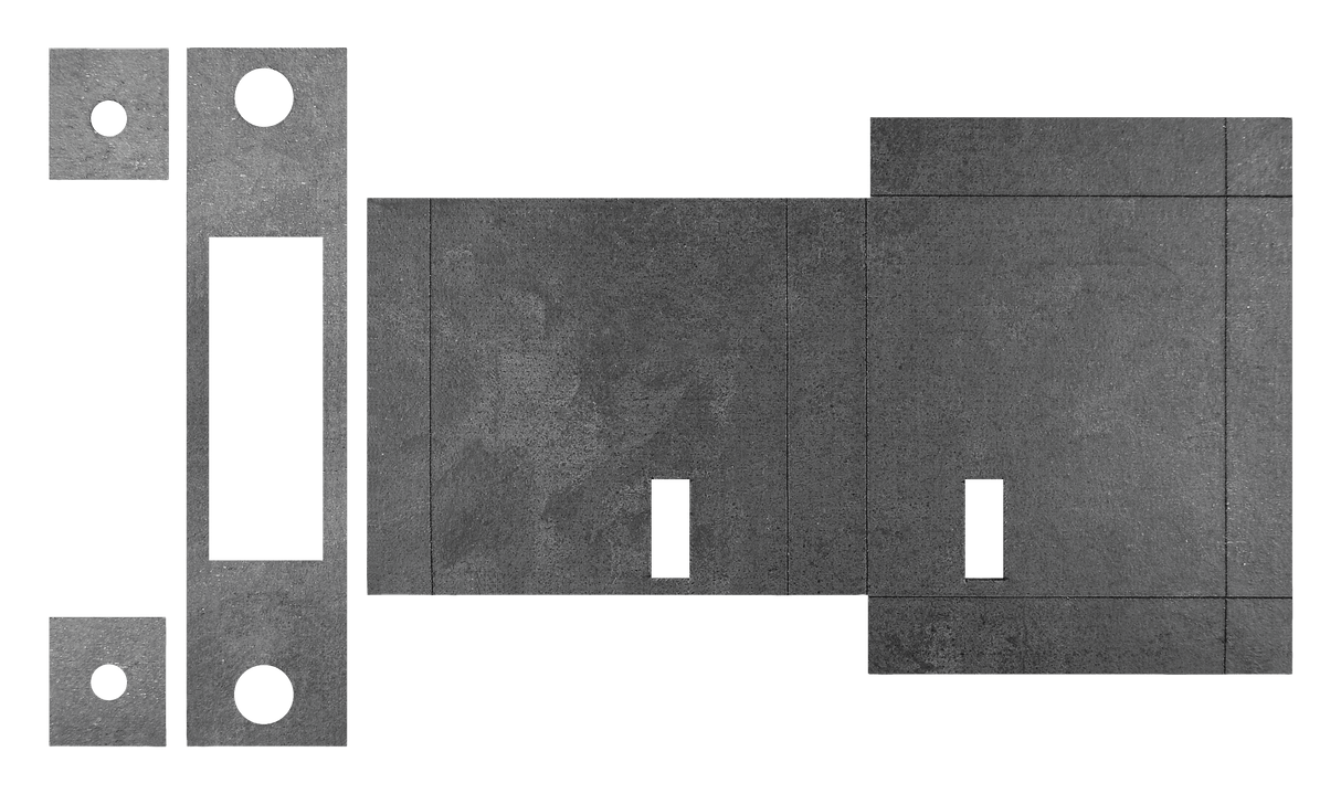 Quality image of Atlantic Deadlock - 3LK Intumescent Lock Kit FD30 1mm | Sku. alkintdead3lkfd30 | available from Trade Door Handles.