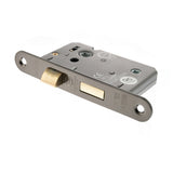 Quality image of Atlantic Radius Corner Bathroom Lock [CE] 3" - Black Nickel | Sku. alkrcbath3bn | available from Trade Door Handles.