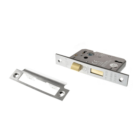 Quality image of Atlantic 3 Lever Key Sashlock [CE] 2.5" - Polished Chrome | Sku. alksash3lk25pc | available from Trade Door Handles.