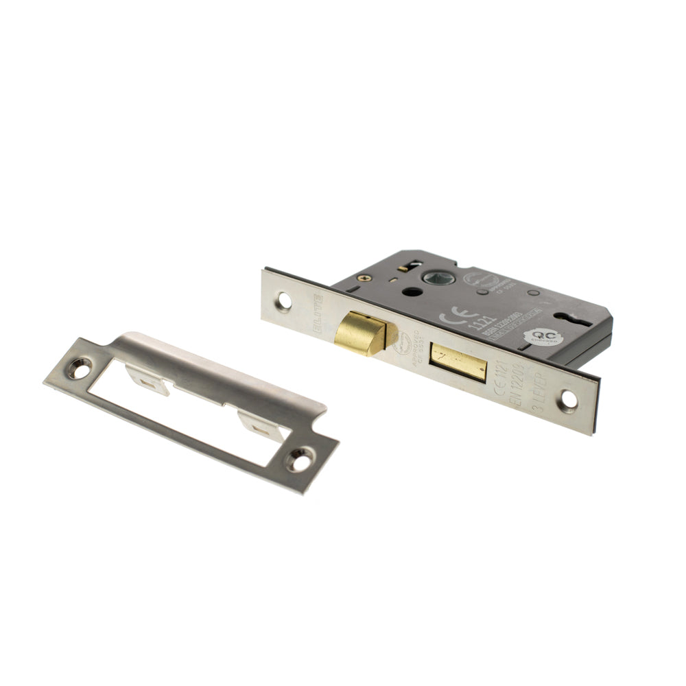 Quality image of Atlantic 3 Lever Key Sashlock [CE] Keyed Alike - Polished Nickel | Sku. alksash3lk25pnka | available from Trade Door Handles.