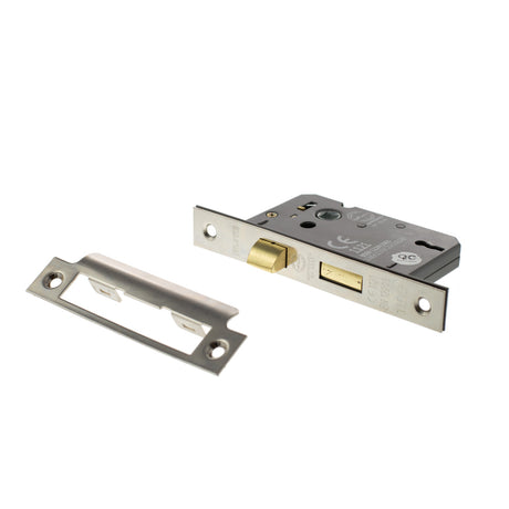 Quality image of Atlantic 3 Lever Key Sashlock [CE] Keyed Alike - Satin Nickel | Sku. alksash3lk25snka | available from Trade Door Handles.