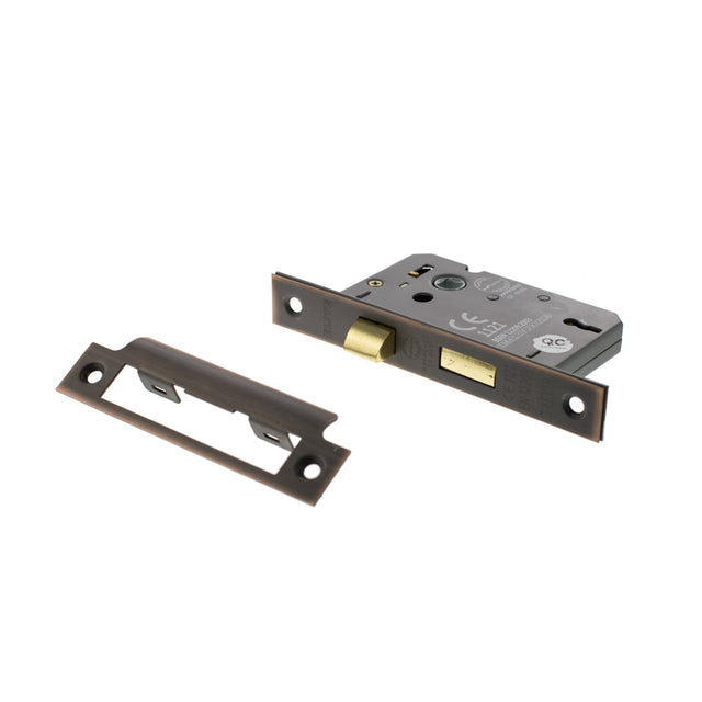 Quality image of Atlantic 3 Lever Key Sashlock [CE] 3" - Antique Copper | Sku. alksash3lk3ac | available from Trade Door Handles.