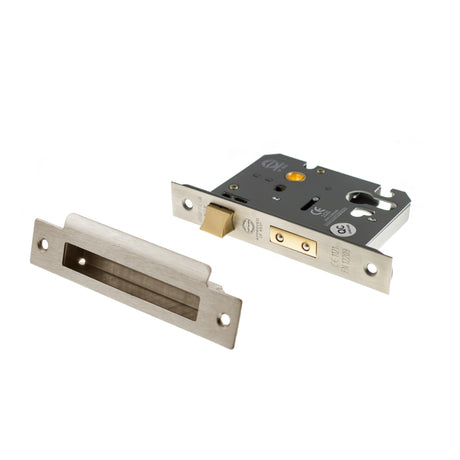 Quality image of Atlantic Euro Sashlock [CE] 2.5" - Matt Black | Sku. alksashe25mb | available from Trade Door Handles.