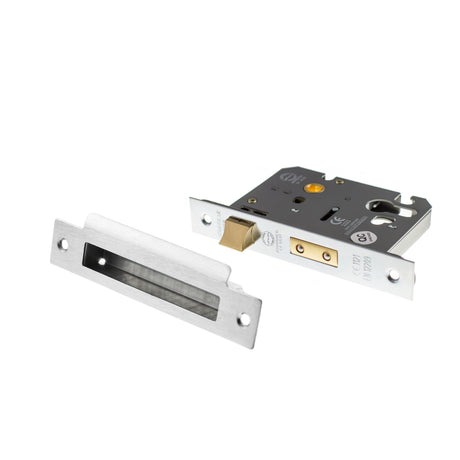 Quality image of Atlantic Euro Sashlock [CE] 2.5" - Polished Chrome | Sku. alksashe25pc | available from Trade Door Handles.