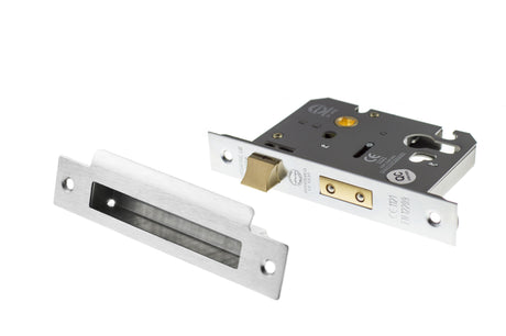 Quality image of Atlantic Euro Sashlock [CE] 2.5" - Polished Chrome | Sku. alksashe25pc | available from Trade Door Handles.