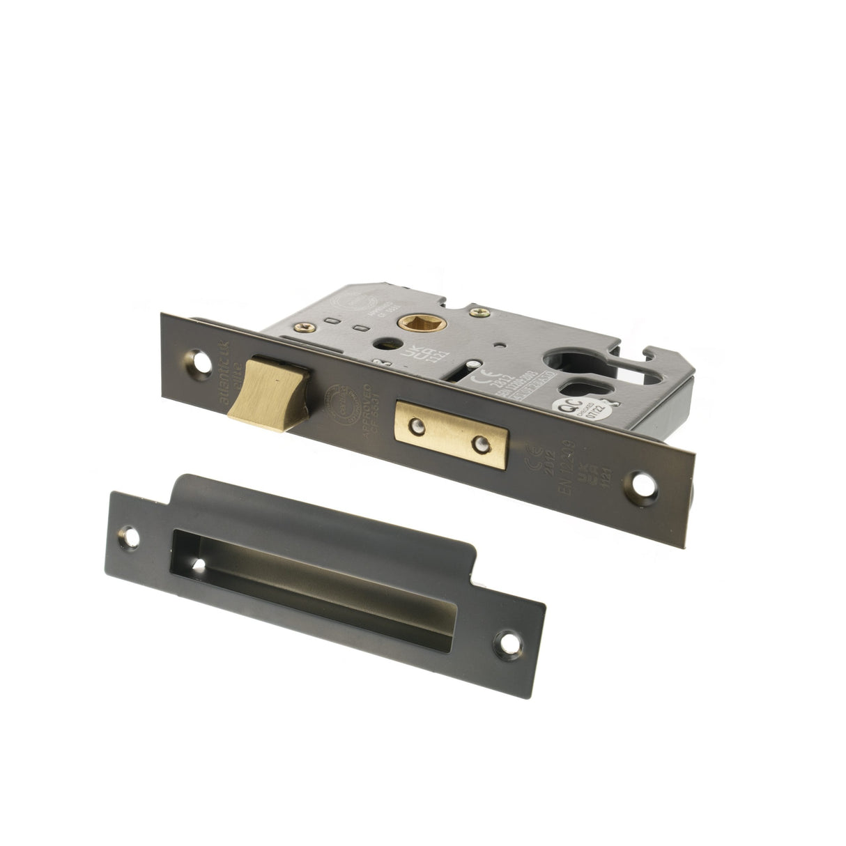 Quality image of Atlantic Euro Sashlock [CE] 2.5" - Urban Dark Bronze | Sku. alksashe25udb | available from Trade Door Handles.