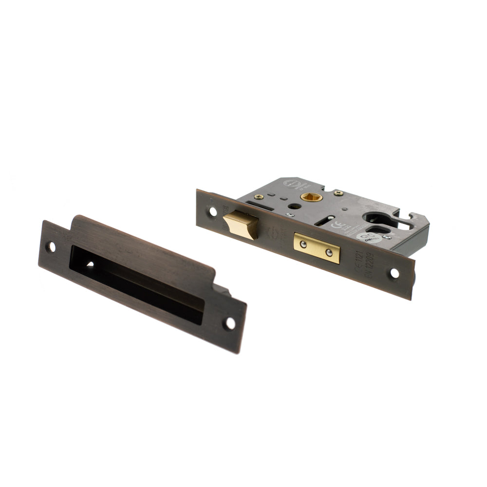Quality image of Atlantic Euro Sashlock [CE] 3" - Antique Copper | Sku. alksashe3ac | available from Trade Door Handles.