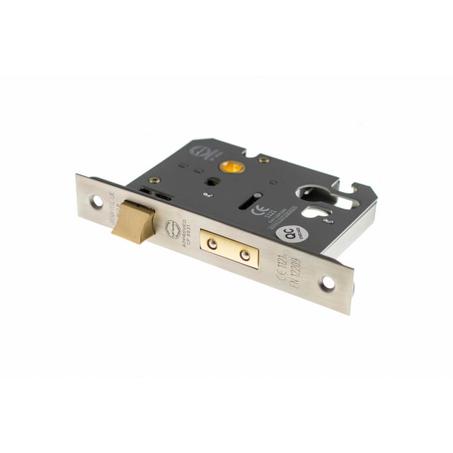 Quality image of Atlantic Euro Sashlock [CE] 3" - Matt Gun Metal | Sku. alksashe3mbn | available from Trade Door Handles.