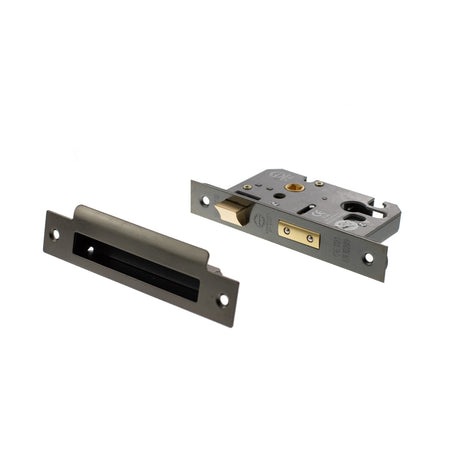 Quality image of Atlantic Euro Sashlock [CE] 3" - Urban Bronze | Sku. alksashe3ub | available from Trade Door Handles.