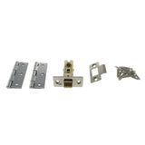 Quality image of Atlantic Latch Pack [CE] 2.5" (Latch x1) + 3"x2" (Hinge x2) - Polished Nickel | Sku. alp25322pn | available from Trade Door Handles.