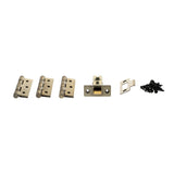 Quality image of Atlantic Latch Pack [CE] 2.5" (Latch x1) + 3"x2" (Hinge x3) - Antique Brass | Sku. alp2532ab | available from Trade Door Handles.