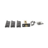Quality image of Atlantic Latch Pack [CE] 2.5" (Latch x1) + 3"x2" (Hinge x3) - Matt Black | Sku. alp2532mb | available from Trade Door Handles.