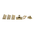 Quality image of Atlantic Latch Pack [CE] 2.5" (Latch x1) + 3"x2" (Hinge x3) - Satin Brass | Sku. alp2532sb | available from Trade Door Handles.