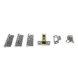 Quality image of Atlantic Latch Pack [CE] 2.5" (Latch x1) + 3"x2" (Hinge x3) - Satin Chrome | Sku. alp2532sc | available from Trade Door Handles.