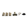 Quality image of Atlantic Latch Pack [CE] 3" (Latch x1) + 3"x2" (Hinge x3) - Antique Brass | Sku. alp332ab | available from Trade Door Handles.