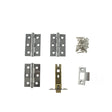 Quality image of Atlantic Latch Pack [CE] 3" (Latch x1) + 3"x2" (Hinge x3) - Satin Chrome | Sku. alp332sc | available from Trade Door Handles.
