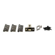 Quality image of Atlantic Latch Pack [CE] 3" (Latch x1) + 3"x2" (Hinge x3) - Urban Dark Bronze | Sku. alp332udb | available from Trade Door Handles.