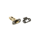 Quality image of Atlantic Fire-Rated CE Marked Bolt Through Tubular Radius Latch 2.5" - Distressed Silver | Sku. alrce25ds | available from Trade Door Handles.