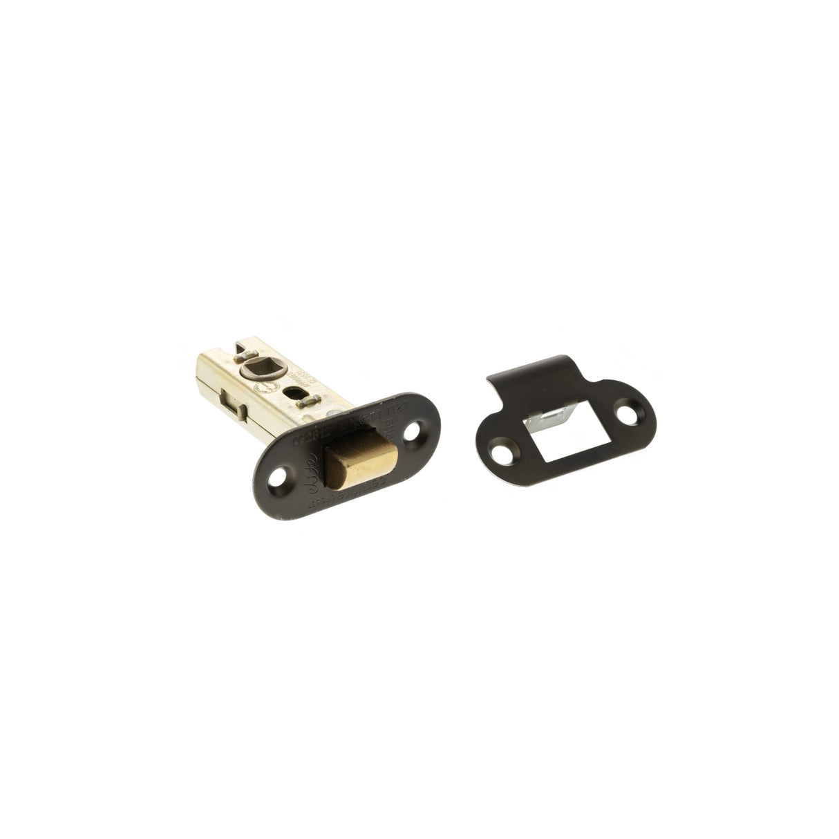 Quality image of Atlantic Fire-Rated CE Marked Bolt Through Tubular Radius Latch 2.5" - Urban Dark Bronze | Sku. alrce25udb | available from Trade Door Handles.