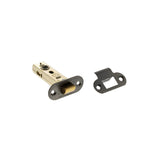 Quality image of Atlantic Fire-Rated CE Marked Bolt Through Tubular Radius Latch 3" - Matt Gun Metal | Sku. alrce3mbn | available from Trade Door Handles.