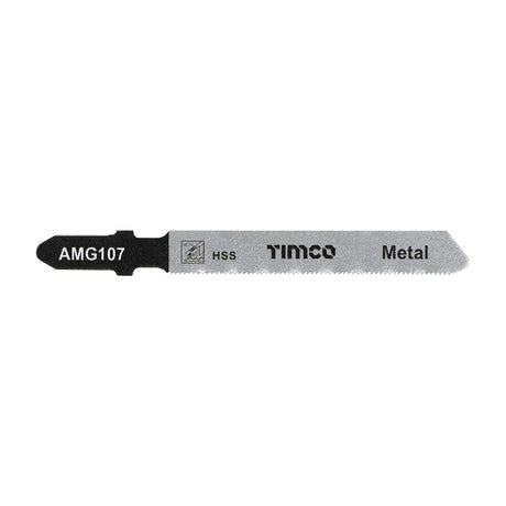 This is an image of Timco - Jigsaw Blades - Metal Cutting - HSS Blades - T118G T118G (5 Pieces Pack) AMG107