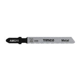 This is an image of Timco - Jigsaw Blades - Metal Cutting - HSS Blades - T118A T118A (5 Pieces Pack) AMG11