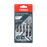 This is an image of Timco - Jigsaw Blades - Metal Cutting - Bi-Metal Blades - T118BF T118BF (5 Pieces Pack) AMG12BI