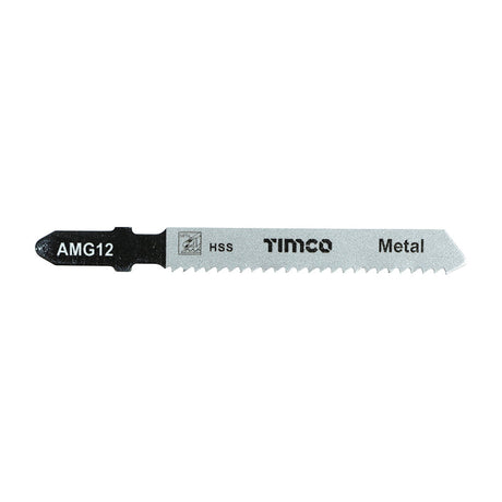 This is an image of Timco - Jigsaw Blades - Metal Cutting - HSS Blades - T118B T118B (5 Pieces Pack) AMG12