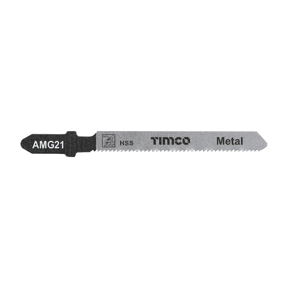 This is an image of Timco - Jigsaw Blades - Metal Cutting - HSS Blades - T218A T218A (5 Pieces Pack) AMG21