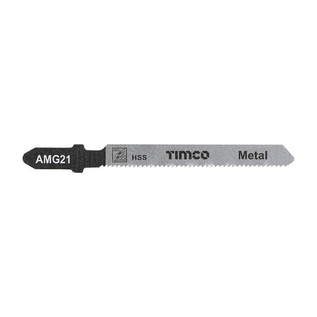 This is an image of Timco - Jigsaw Blades - Metal Cutting - HSS Blades - T218A T218A (5 Pieces Pack) AMG21