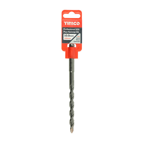 This is an image of Timco - Professional SDS Plus Hammer Bit 10.0 x 160 (1 Each Clip) AP10160