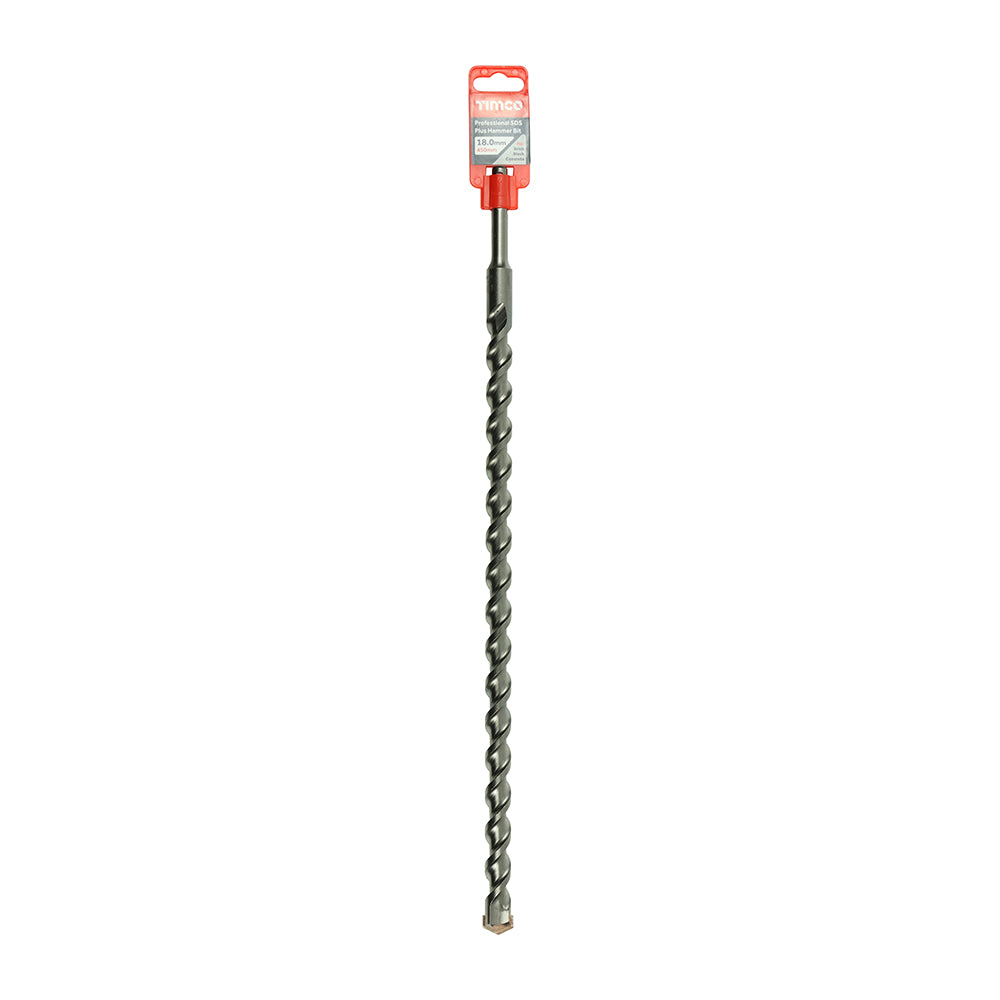 This is an image of Timco - Professional SDS Plus Hammer Bit 18.0 x 450 (1 Each Clip) AP18450