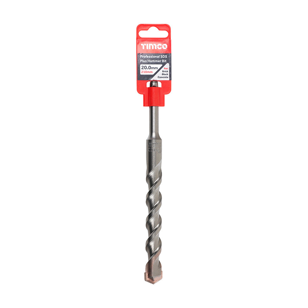This is an image of Timco - Professional SDS Plus Hammer Bit 20.0 x 210 (1 Each Clip) AP20210