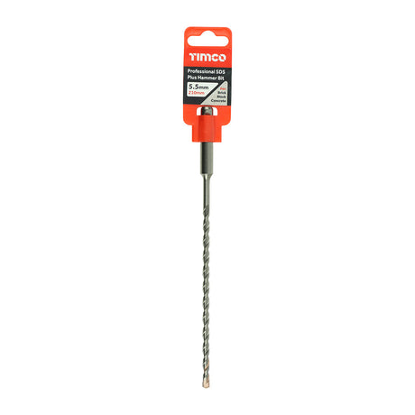 This is an image of Timco - Professional SDS Plus Hammer Bit 5.5 x 210 (1 Each Clip) AP55210