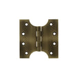 Quality image of Atlantic (Solid Brass) Parliament Hinges 4" x 2" x 4mm - Matt Antique Brass | Sku. aph424mab | available from Trade Door Handles.