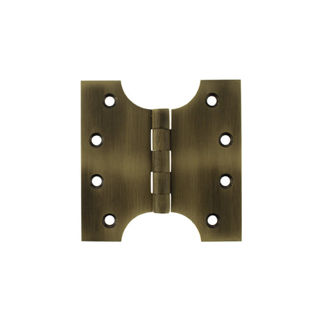 Quality image of Atlantic (Solid Brass) Parliament Hinges 4" x 2" x 4mm - Matt Antique Brass | Sku. aph424mab | available from Trade Door Handles.
