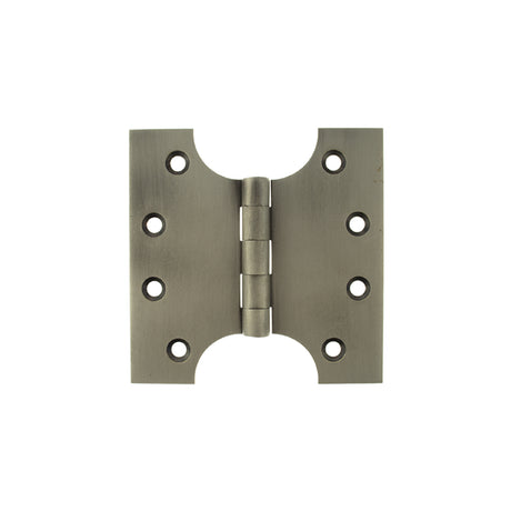 Quality image of Atlantic (Solid Brass) Parliament Hinges 4" x 2" x 4mm - Matt Gun Metal | Sku. aph424mbn | available from Trade Door Handles.