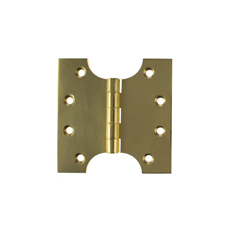 Quality image of Atlantic (Solid Brass) Parliament Hinges 4" x 2" x 4mm - Polished Brass | Sku. aph424pb | available from Trade Door Handles.