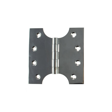 Quality image of Atlantic (Solid Brass) Parliament Hinges 4" x 2" x 4mm - Polished Chrome | Sku. aph424pc | available from Trade Door Handles.
