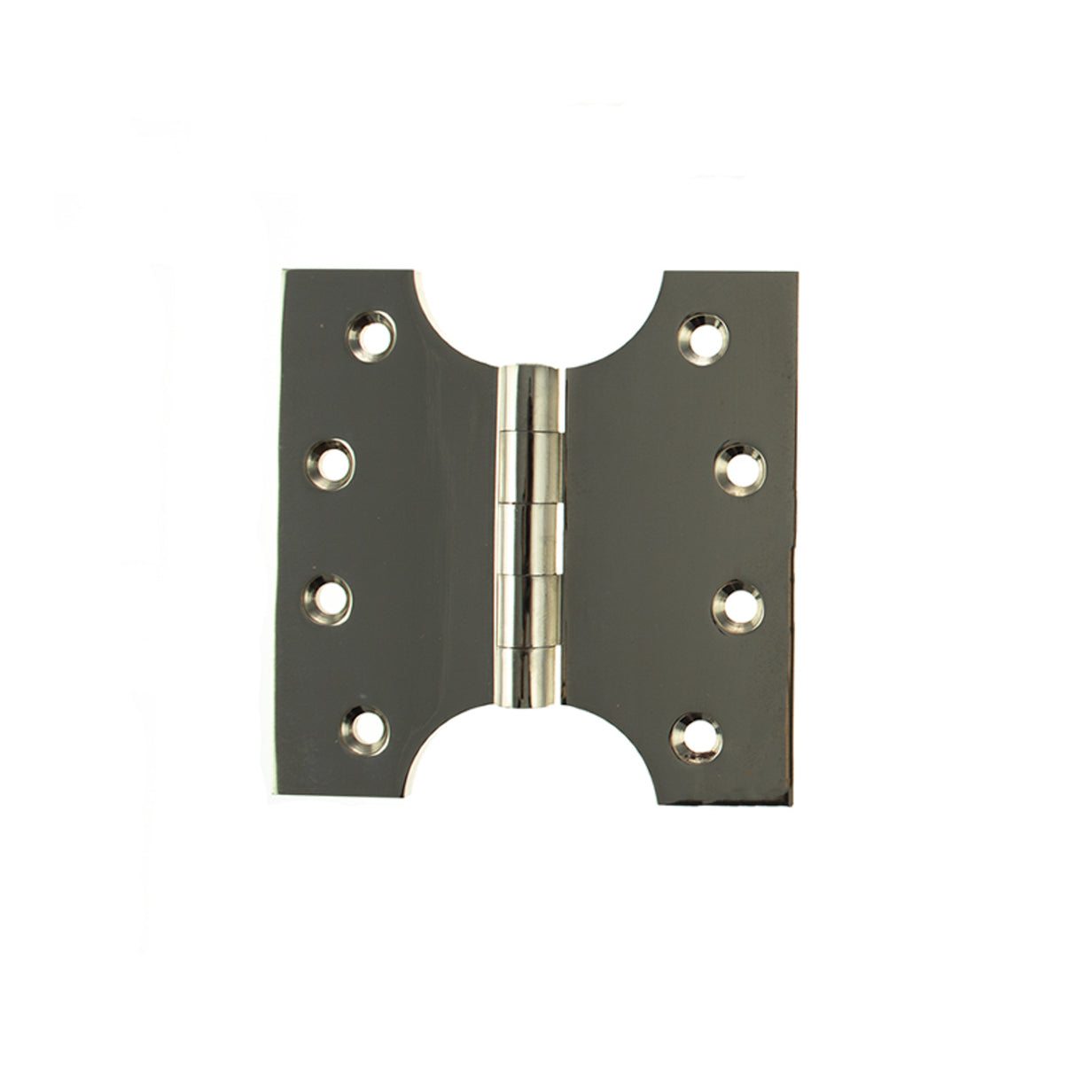 Quality image of Atlantic (Solid Brass) Parliament Hinges 4" x 2" x 4mm - Polished Nickel | Sku. aph424pn | available from Trade Door Handles.