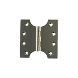Quality image of Atlantic (Solid Brass) Parliament Hinges 4" x 2" x 4mm - Polished Nickel | Sku. aph424pn | available from Trade Door Handles.