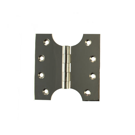 Quality image of Atlantic (Solid Brass) Parliament Hinges 4" x 2" x 4mm - Polished Nickel | Sku. aph424pn | available from Trade Door Handles.