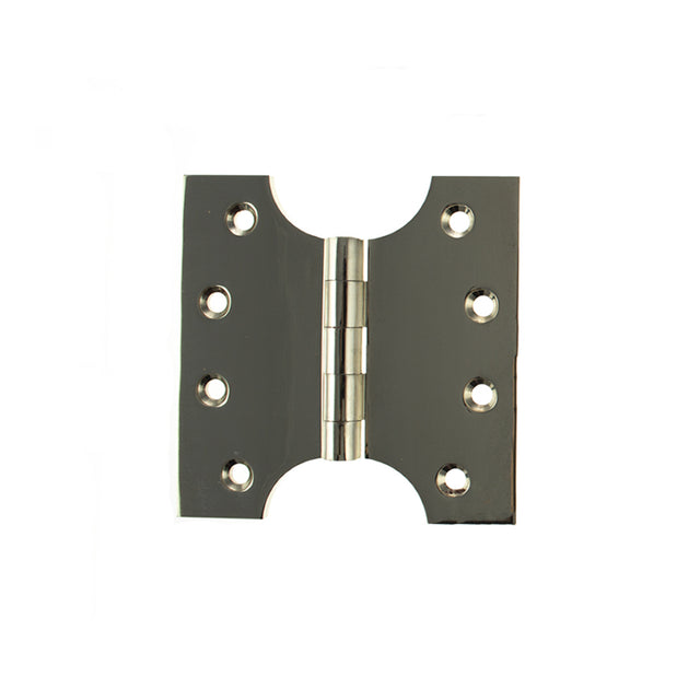 Quality image of Atlantic (Solid Brass) Parliament Hinges 4" x 2" x 4mm - Polished Nickel | Sku. aph424pn | available from Trade Door Handles.